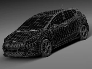 Kia Ceed GT-line 5-door 2016 3D Model