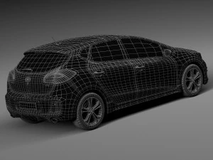 Kia Ceed GT-line 5-door 2016 3D Model