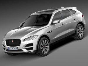 Jaguar F-pace 2017 3D Model