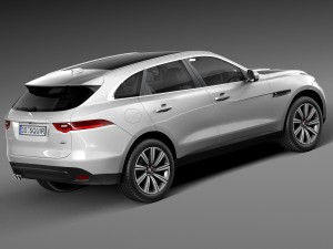 Jaguar F-pace 2017 3D-Modell
