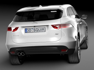 Jaguar F-pace 2017 3D-Modell