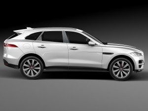 Jaguar F-pace 2017 3D-Modell