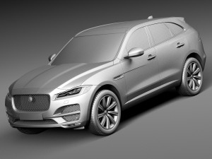 Jaguar F-pace 2017 3D-Modell