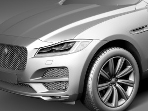Jaguar F-pace 2017 3D-Modell