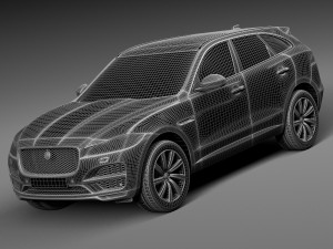 Jaguar F-pace 2017 3D-Modell