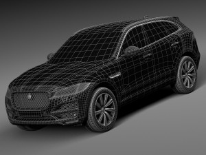 Jaguar F-pace 2017 3D-Modell