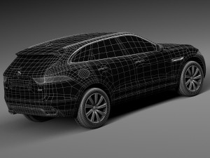 Jaguar F-pace 2017 3D-Modell