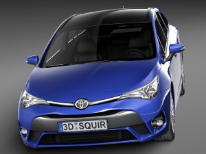 Toyota Avensis Estate 2016 Modèle 3D