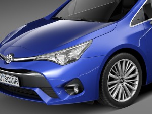 Toyota Avensis Estate 2016 Modèle 3D
