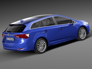 Toyota Avensis Estate 2016 Modèle 3D