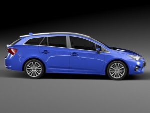 Toyota Avensis Estate 2016 Modèle 3D