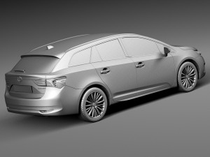 Toyota Avensis Estate 2016 Modèle 3D