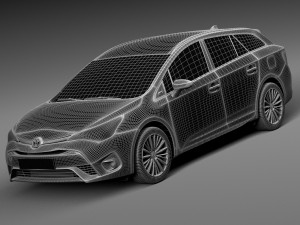 Toyota Avensis Estate 2016 Modèle 3D