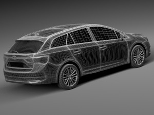 Toyota Avensis Estate 2016 Modèle 3D