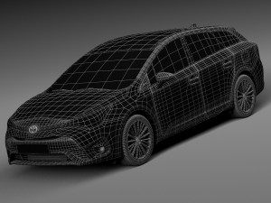 Toyota Avensis Estate 2016 Modèle 3D