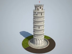 Leaning Tower of Pisa 3D Model