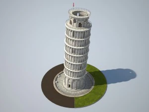 Leaning Tower of Pisa 3D Model