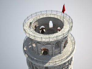 Leaning Tower of Pisa 3D Модель