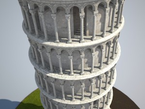 Leaning Tower of Pisa 3D Модель