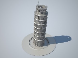 Leaning Tower of Pisa 3D Модель