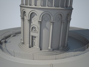 Leaning Tower of Pisa 3D Модель