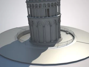 Leaning Tower of Pisa 3D Model