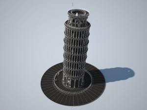 Leaning Tower of Pisa 3D Модель