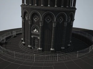 Leaning Tower of Pisa 3D Model