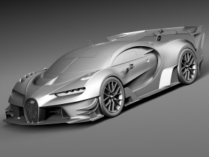 Bugatti Vision Gran Turismo Concept 2015 Modelo 3D