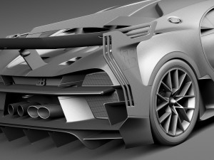 Bugatti Vision Gran Turismo Concept 2015 Modelo 3D
