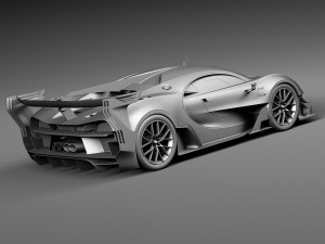 Bugatti Vision Gran Turismo Concept 2015 Modelo 3D