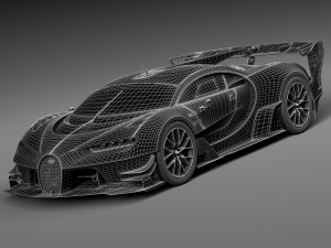 Bugatti Vision Gran Turismo Concept 2015 Modelo 3D