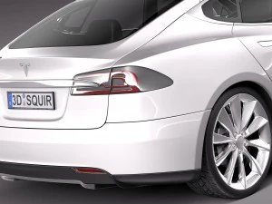 Tesla Model S 2015 Model 3D