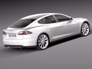 Tesla Model S 2015 Model 3D