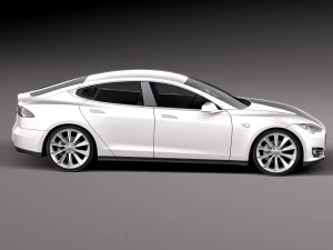 Tesla Model S 2015 Model 3D