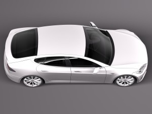 Tesla Model S 2015 3Dモデル