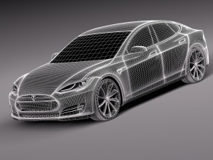 Tesla Model S 2015 3Dモデル
