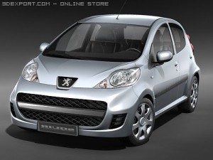 Peugeot 107 Model 3D