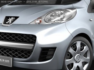 Peugeot 107 Model 3D