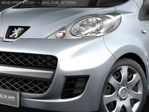 Peugeot 107 3D Model