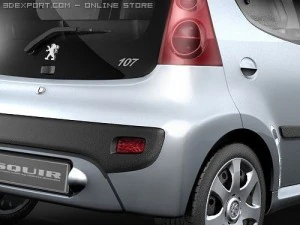 Peugeot 107 3D Model