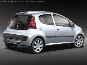 Peugeot 107 Model 3D