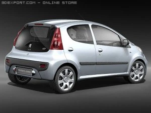 Peugeot 107 3D Model