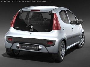 Peugeot 107 Model 3D