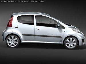 Peugeot 107 Model 3D
