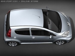 Peugeot 107 Model 3D