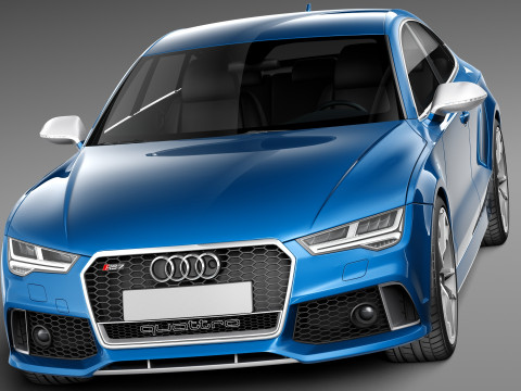 Audi RS7 Sportback Performance 2016 3D Model