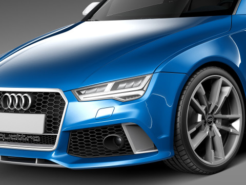 Audi RS7 Sportback Performance 2016 3D Model