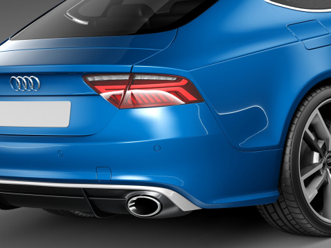 Audi RS7 Sportback Performance 2016 3D Model