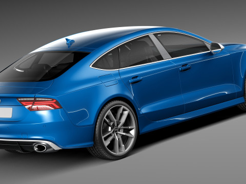 Audi RS7 Sportback Performance 2016 3D Model